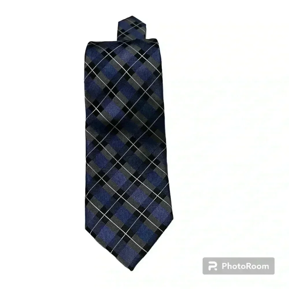 Stafford a Tie blue-black-white